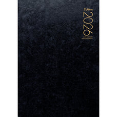 2026 Collins Diary A41A Appointment Diary, Day Per Page, Black, 210mm x 297mm