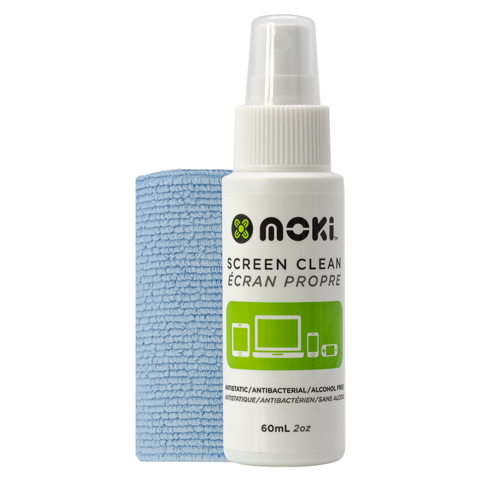 Moki Screen Clean 60ml + Microfibre Cloth