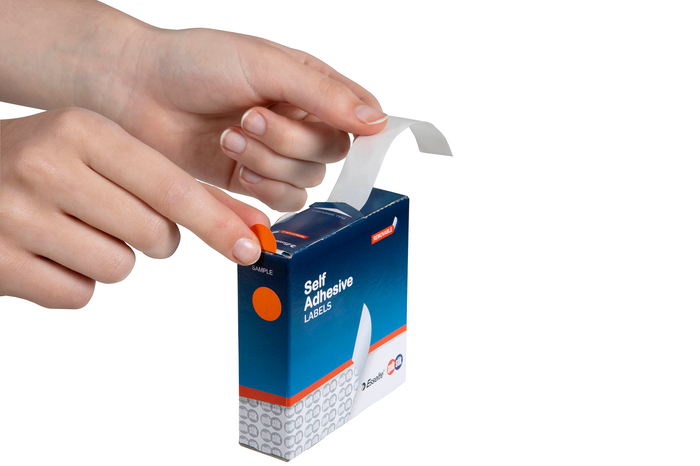 Quikstik Orange Circular Labels 14mm