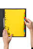 Marbig A4 Brights Manilla Indices/Divider, 1-12 Tabs