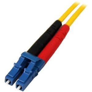 4M SINGLE MODE DUPLEX FIBER PATCH CABLE - LC TO LC OS1 SINGLE MODE 9/125 DUPLEX LSZH FIBER PATCH CORD - YELLOW 4 METER IM2518411