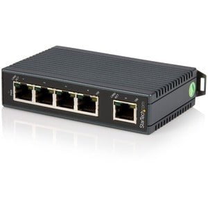 5 Port Industrial Ethernet Switch - DIN Rail Mountable - Fast 10/100Mbps Unmanaged Network Switch - IP30-rated Housing - Energy-Efficient Ethernet - 12-48V DC Terminal Block Input IM2886517