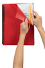 A4  Refillable Display Book 40 pocket Red