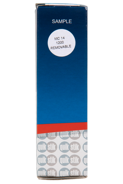 Quikstik White Circular Labels 14mm