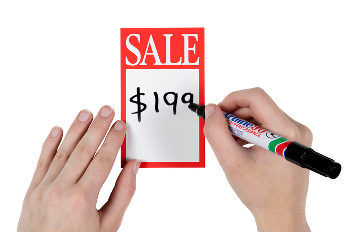 QuikStik Display Tickets 'SALE' 75 x 125mm x 10's