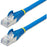 50cm CAT6a Ethernet Cable - Blue - Low Smoke Zero Halogen (LSZH) - 10GbE 500MHz 100W PoE++ Snagless RJ-45 w/Strain Reliefs S/FTP Network Patch Cord IM5659471