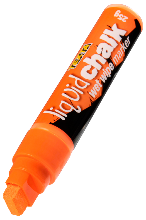 Texta Liquid Chalk Marker Wet Wipe Orange
