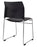 Stacking Buro Maxim Chair, Reflective Silver Frame Conference/Visitor Chair, Assembled, Free Trolley With 35 Chairs