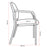 Buro Lindis Visitor Chair, PU Seat, With Arms