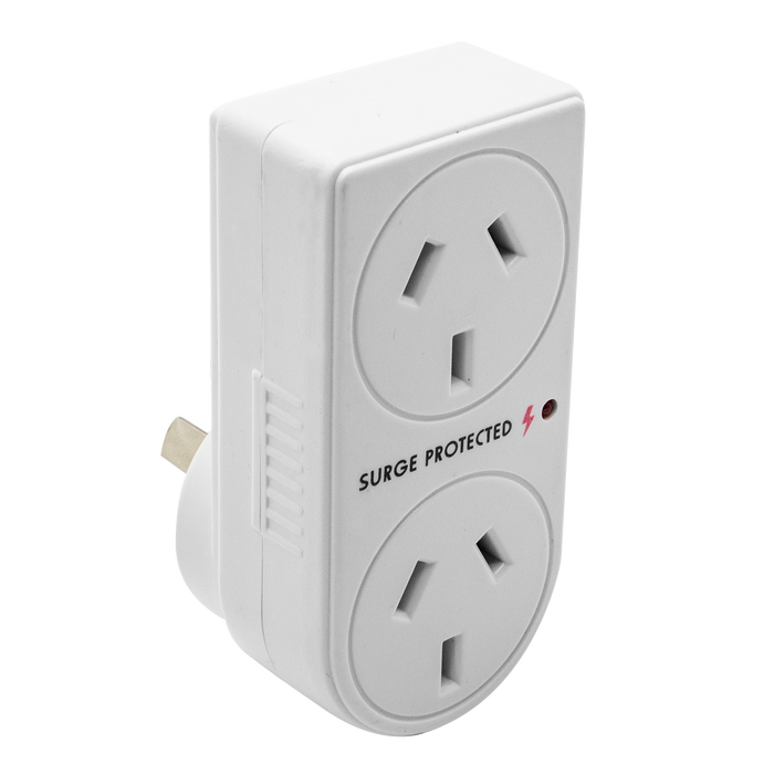 The Brute Power Co. Double Power Adaptor - Vertical + Surge Protection