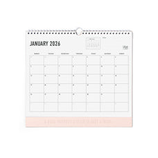 2026 Letts of London Conscious Wall Calendar, 300mm x 270mm, Rosewater