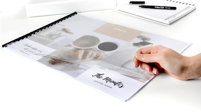 GBC 250 Micron A3 Clear Binding Cover x 25's pack