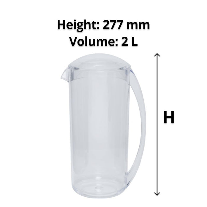 Connoisseur 2L Plastic Water Jug With Lid