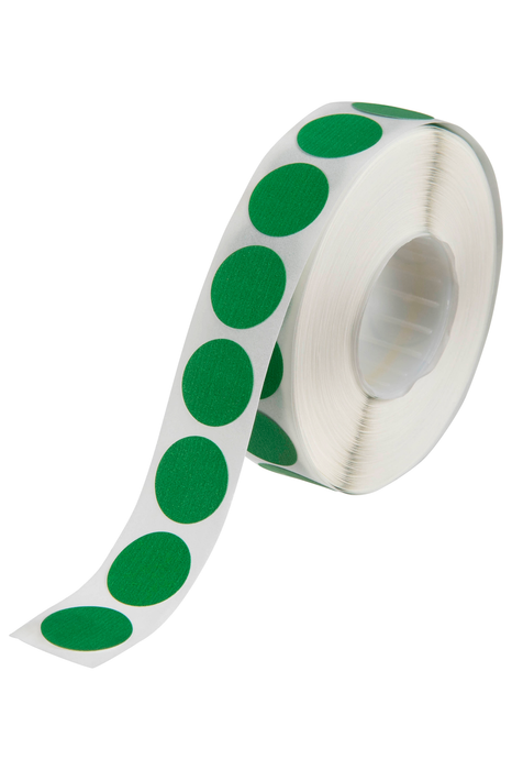 Quikstik Green Circular Labels 14mm