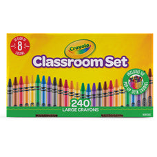 Crayola Large Crayons Classroom Set, 240 Pieces