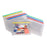 Marbig A5 Zip Clear Case pack of 24 in Assorted Colours (235mm x 185mm)