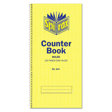Spirax Counter Book, Cash Ruled, 297mm x 127mm, 120 Pages (544)