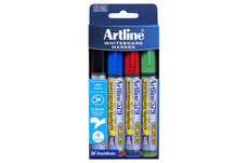 Artline 579 Whiteboard Marker 5mm Chisel Nib 4's pack