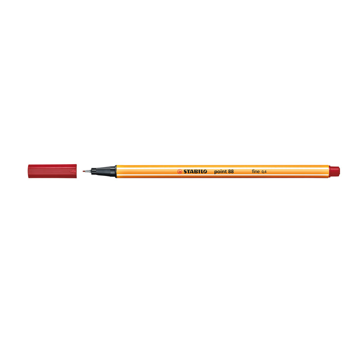 Stabilo Point 88 Fineliner Crimson, Pack of 10