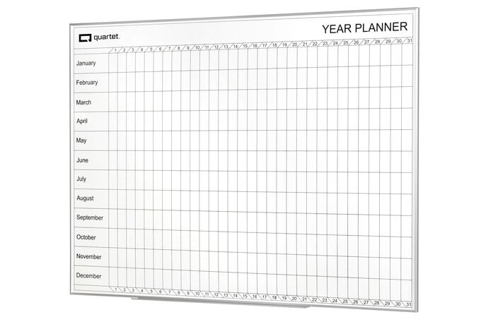 Quartet Year Planner Board 900 x 1200mm AOQTYEAR1209A