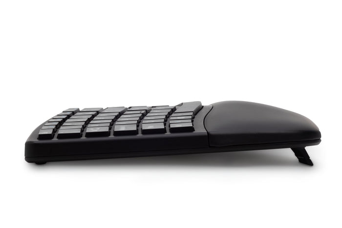 Kensington Pro Fit Ergo Dual Wireless Keyboard, Black, Ergonomic, Wrist Rest, Spill-Proof