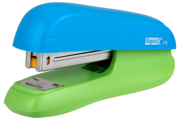 Rapid Stapler F6, Half Strip, Blue/Green, 20 Sheet, Ergonomic