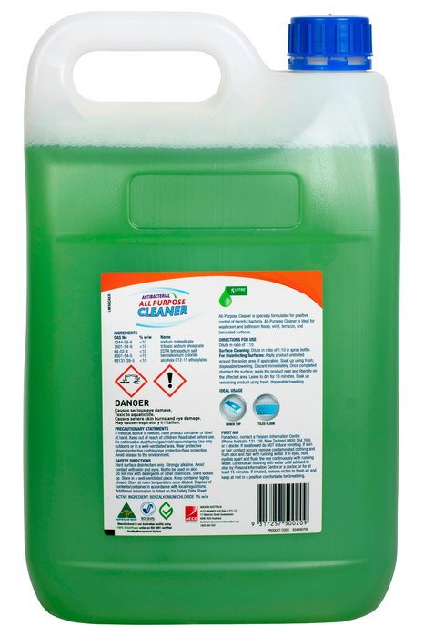 Northfork All Purpose Antibacterial Cleaner 5 Litres x 3's pack