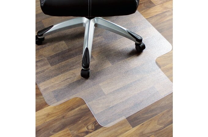 Floortex Clear PVC Chair Mat for Hard Floors 90cm x 121cm AOACCMFLVS0001