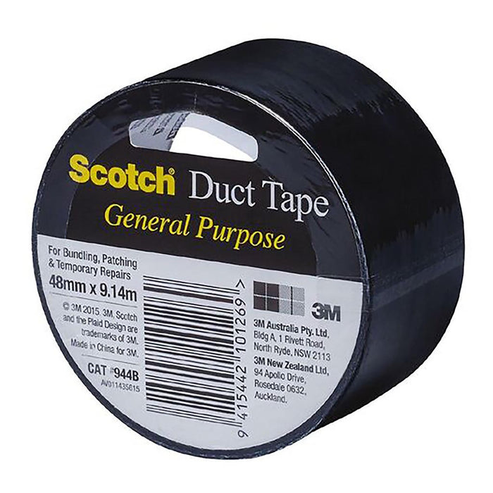Scotch Black Duct Tape, 48mm x 9.14m (944B)