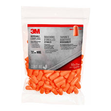 3M Disposable Earplugs, Pack of 80 Pairs (92800H80-DC)