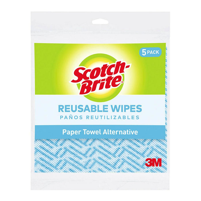 Scotch-Brite Reusable Wipes, Pack of 5