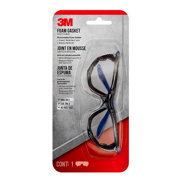 3M Foam Gasket Safety Eyewear (47200-HZ6)