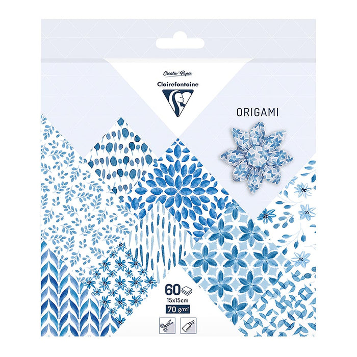 Clairefontaine Origami Paper Shibori, 15x15cm, 60 Sheets