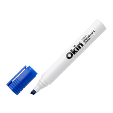 Okin Whiteboard Marker Chisel Tip Blue x 12's pack