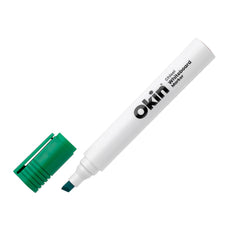 Okin Whiteboard Marker Chisel Tip Green x 12's pack