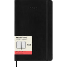 2026 Moleskine 130mm x 210mm Soft Cover Diary, Day Per Page, Black