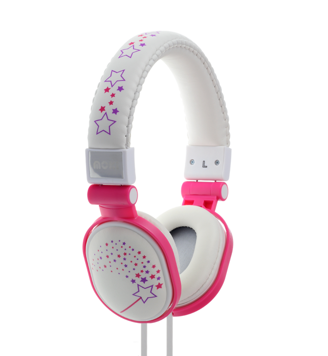 Moki Popper On-Ear Headphones - Sparkles White