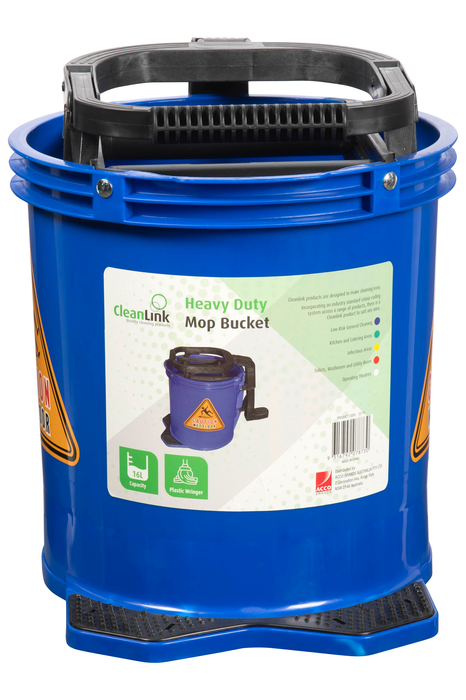 Cleanlink 16L Heavy Duty Mop Bucket, Blue