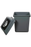 Cleanlink 25L Rubbish Bin with Spring Loaded Bullet Lid, Grey