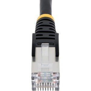 5m CAT6a Ethernet Cable - Black - Low Smoke Zero Halogen (LSZH) - 10GbE 500MHz 100W PoE++ Snagless RJ-45 w/Strain Reliefs S/FTP Network Patch Cord IM5659491