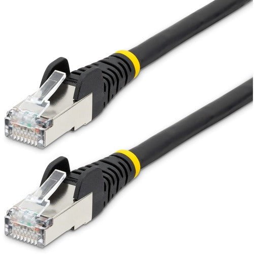 5m CAT6a Ethernet Cable - Black - Low Smoke Zero Halogen (LSZH) - 10GbE 500MHz 100W PoE++ Snagless RJ-45 w/Strain Reliefs S/FTP Network Patch Cord IM5659491