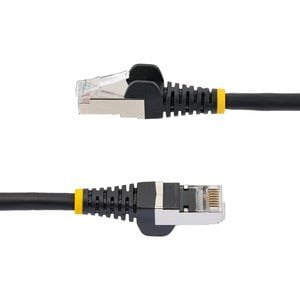 5m CAT6a Ethernet Cable - Black - Low Smoke Zero Halogen (LSZH) - 10GbE 500MHz 100W PoE++ Snagless RJ-45 w/Strain Reliefs S/FTP Network Patch Cord IM5659491