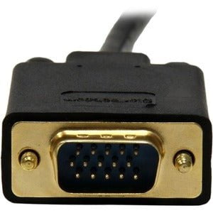 6 ft Mini DisplayPort to VGA Active Adapter Converter Cable - 6 foot mDP to VGA Video Adapter Converter - Mini DP to VGA Cable for Mac or PC 1920x1200 - Black IM2482481