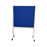 600mm High Double Sided Pinboard On Stand with Wheels (Choice of colours in Standard Fabric) Solar Blue NBMRA,F6090-SOLAR