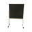 600mm High Double Sided Pinboard with Brushed Nylon Fabric on Stand with Wheels (Choice of Colours) Black NBMTX,F6090-BLACK