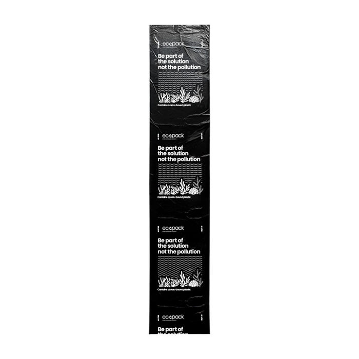 Plastic Bin Liners 60L XL Ocean, Black, 10 Rolls x 30's (300 bags)
