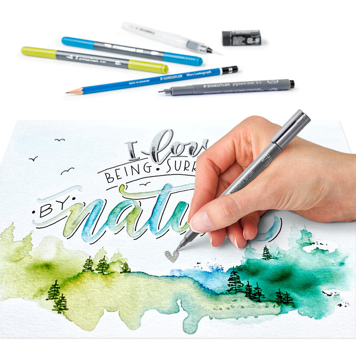 Staedtler Design Journey Mixed Hand Lettering & Watercolour Set