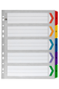 Marbig A4 Extra Wide Manilla Indices/Divider, 1-5 Tabs