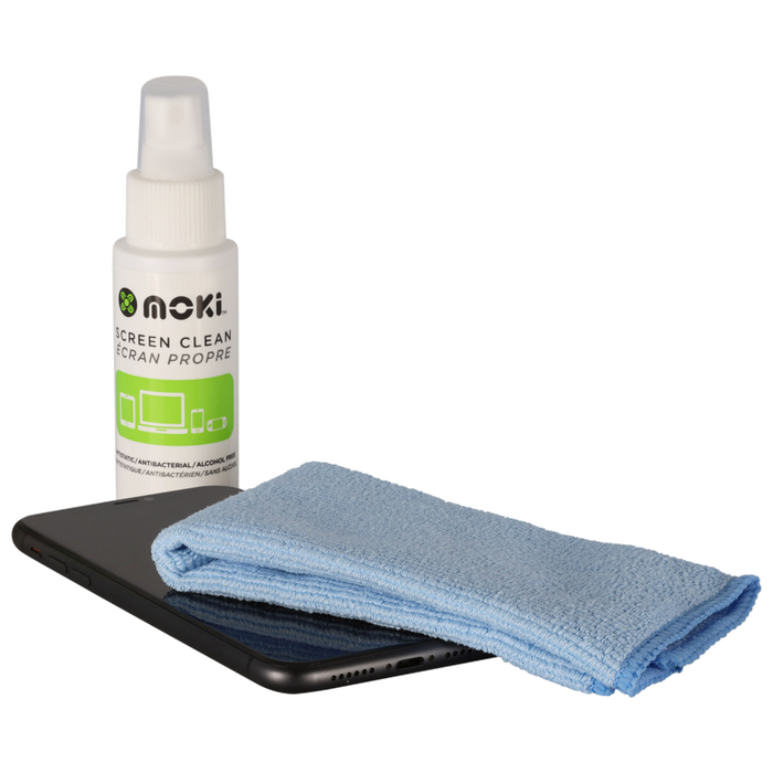 Moki Screen Clean 60ml + Microfibre Cloth