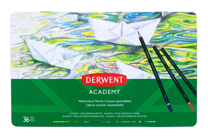 Derwent Academy Watercolour Pencil 36's in Metal Tin (2300226)